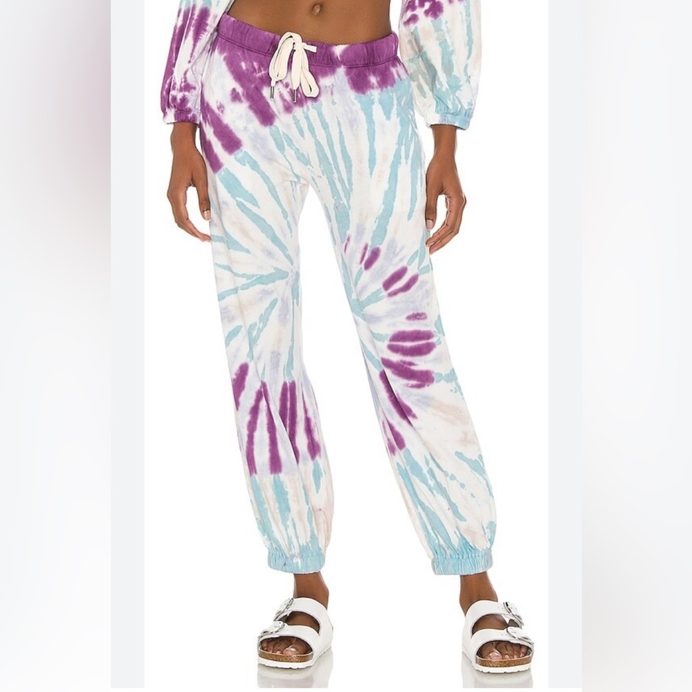 Kane Balloon Hem Lounge Pant in Purple Haze Dye